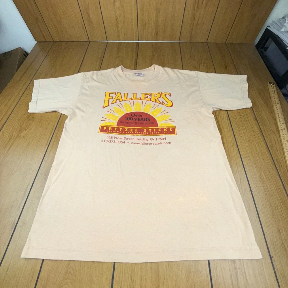Fallers Pretzel‎ Sticks T Shirt Reading PA Over 100 Years Bayside XL